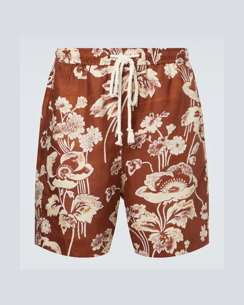 COMMAS Bermuda-Shorts aus Leinen Orange