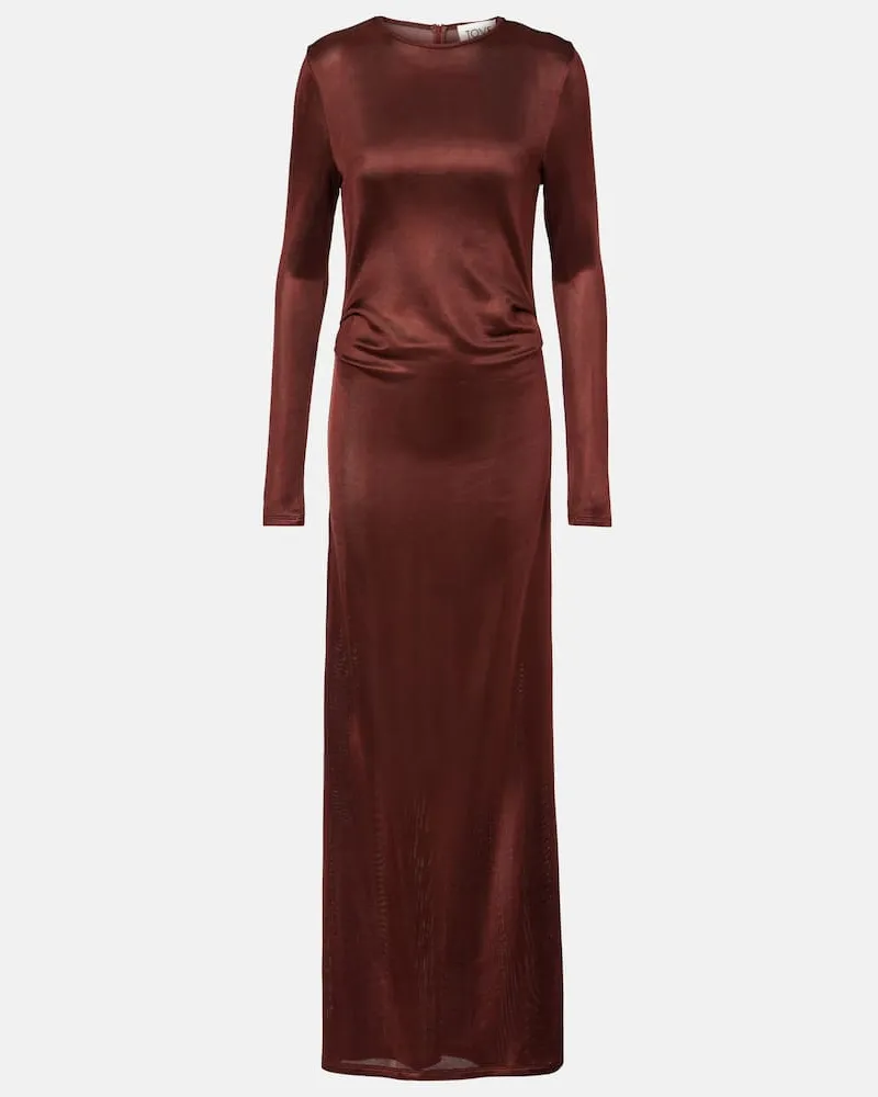 TOVE Robe Luella aus Jersey Burgunderrot