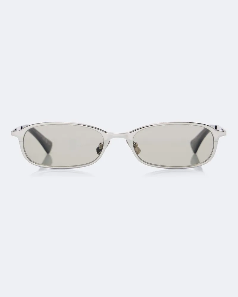 Saint Laurent Ovale Sonnenbrille SL 934 Silber