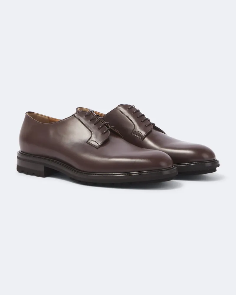 Kiton Derbys aus Leder Braun