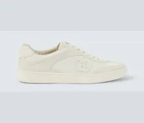 Sneakers G75 aus Veloursleder und Canvas