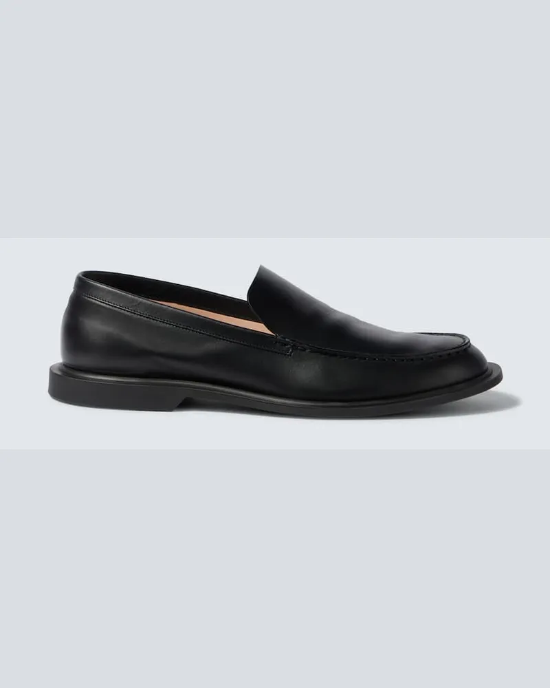 The Row Slip-Ons Nic aus Leder Schwarz