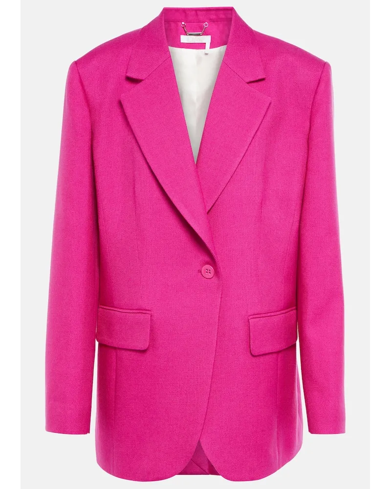 Chloé Chloe Blazer aus einem Wollgemisch Pink