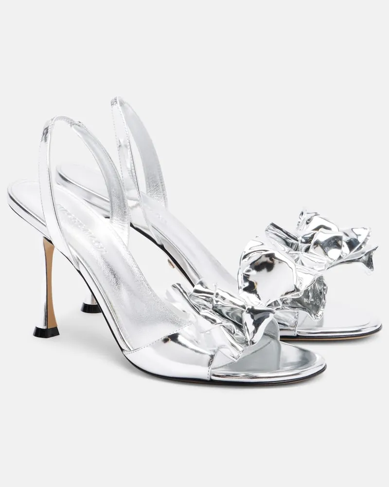 Mach & Mach Slingback-Sandalen Le Cadeau 95 Silber