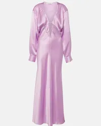 Christopher Esber Maxikleid Triquetra aus Seidensatin Pink