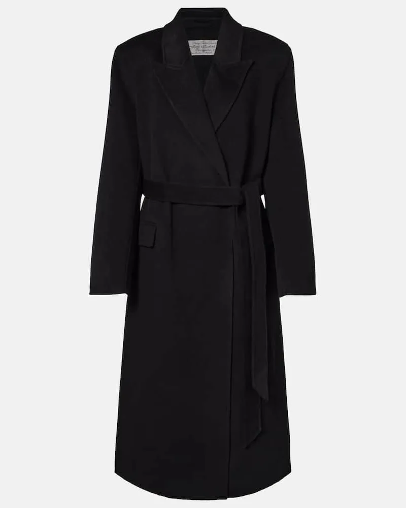 Acne Studios Mantel aus Wolle und Kaschmir Schwarz