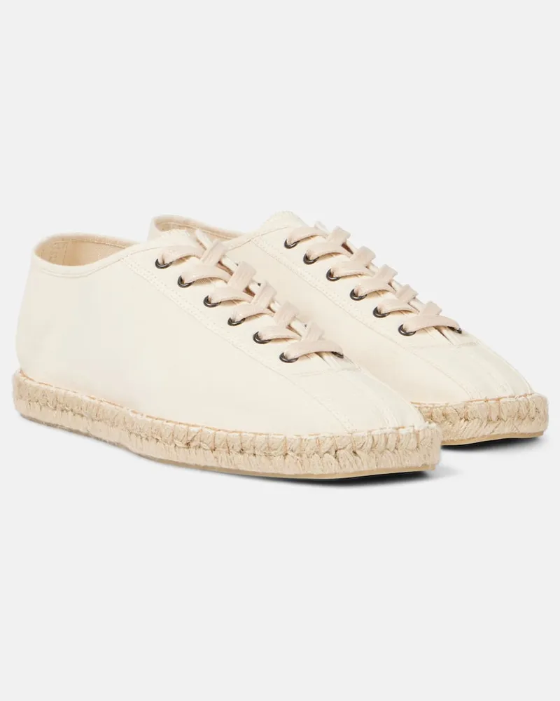 Christophe Lemaire Espadrilles Linoleum aus Canvas Weiß