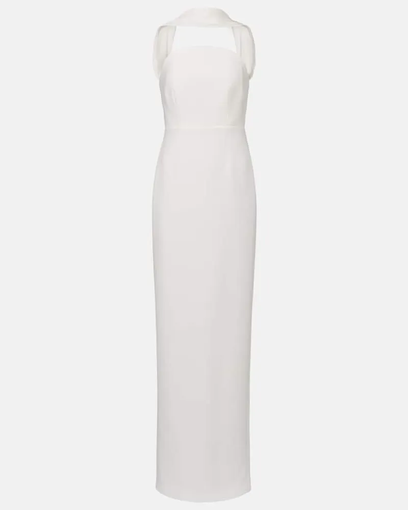 Roland Mouret Robe aus Cady Weiß