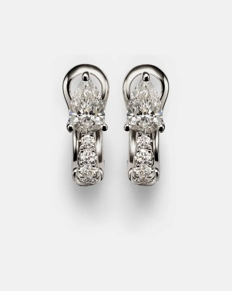 ANITA KO Ohrringe aus 18kt Weißgold mit Diamanten Silber