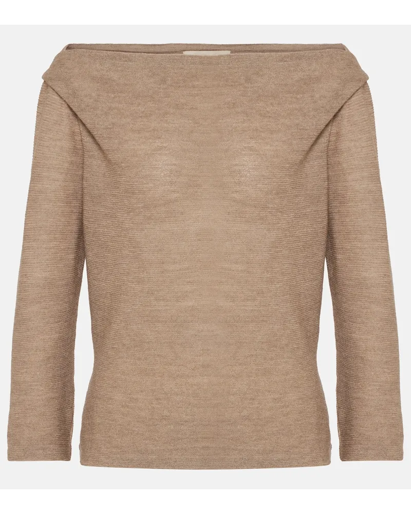 Loro Piana Pullover aus Kaschmir Braun