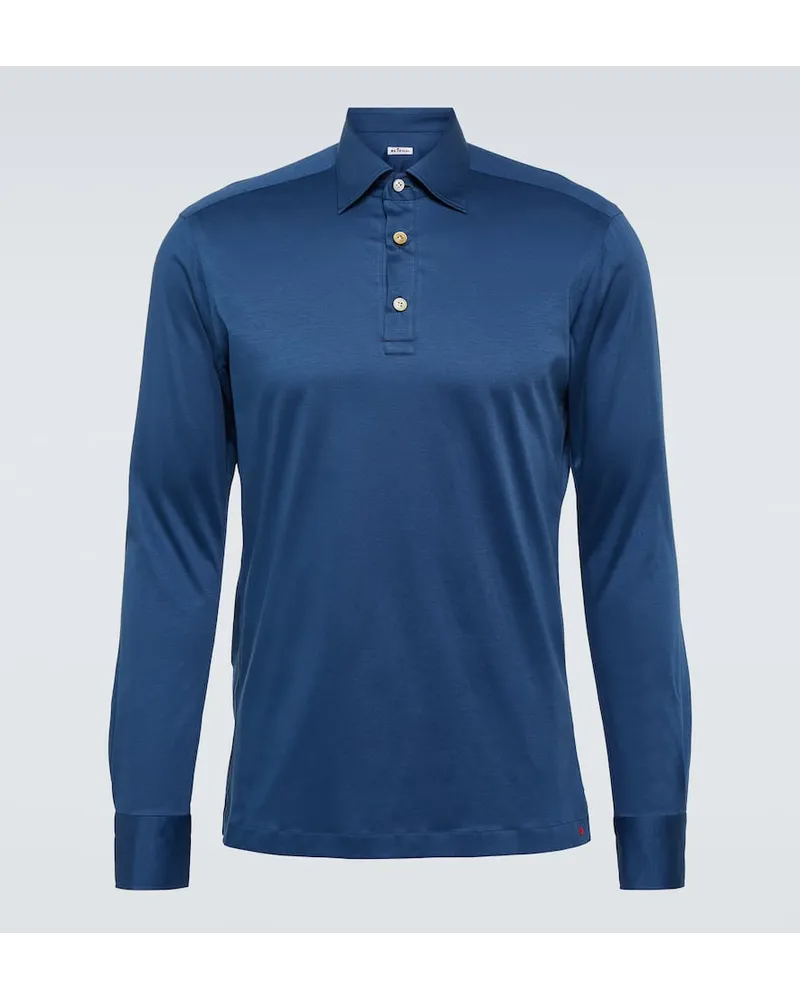 Kiton Polohemd aus Baumwolle Blau