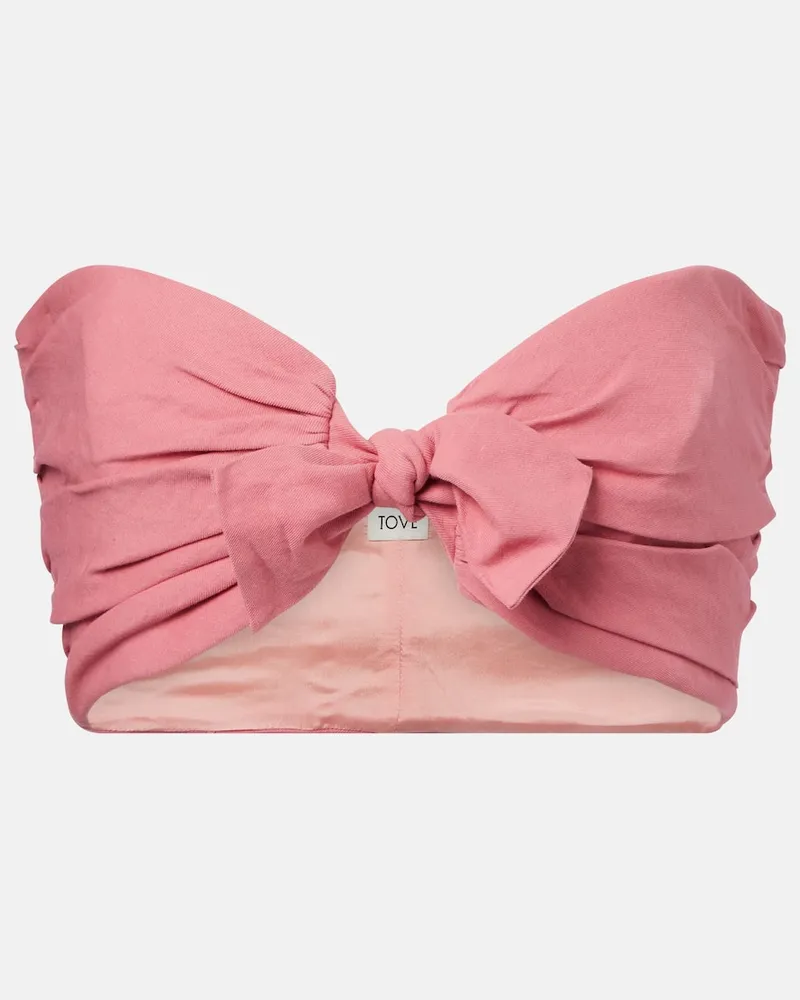 TOVE Bralette Awa aus Leinen und Baumwolle Pink