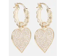 Ohrringe aus 14kt Gelbgold mit Diamanten