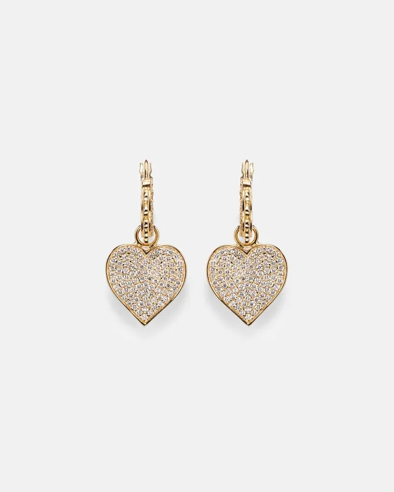 Sydney Evan Ohrringe aus 14kt Gelbgold mit Diamanten Gold