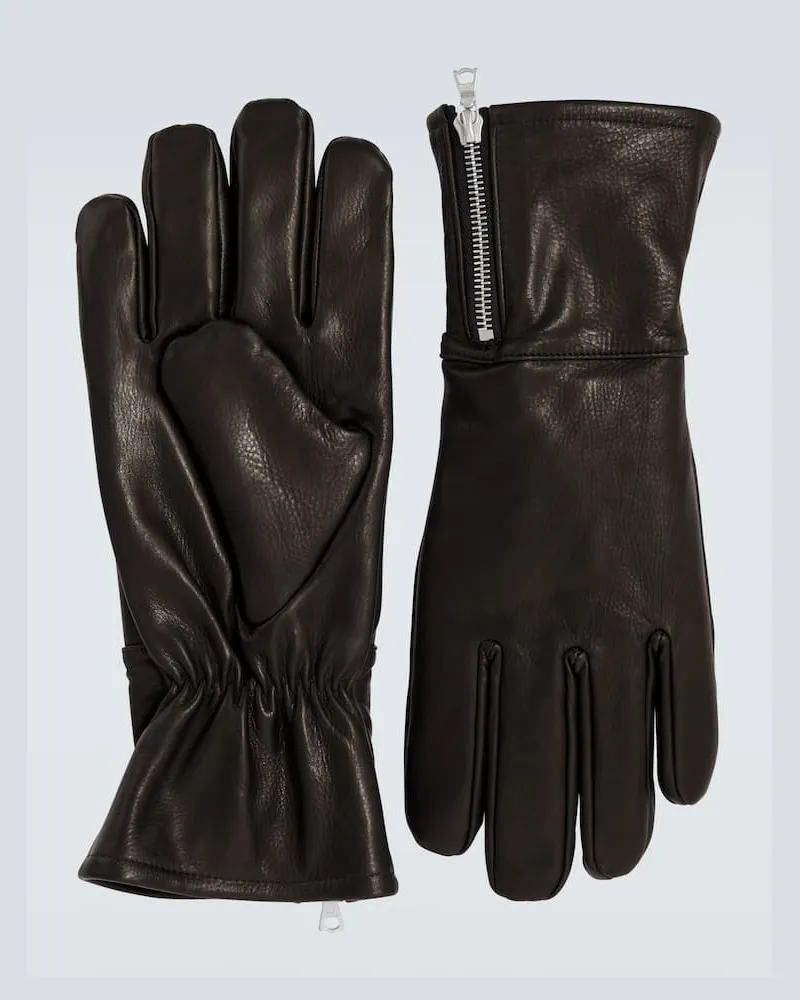 AURALEE Handschuhe aus Leder Braun