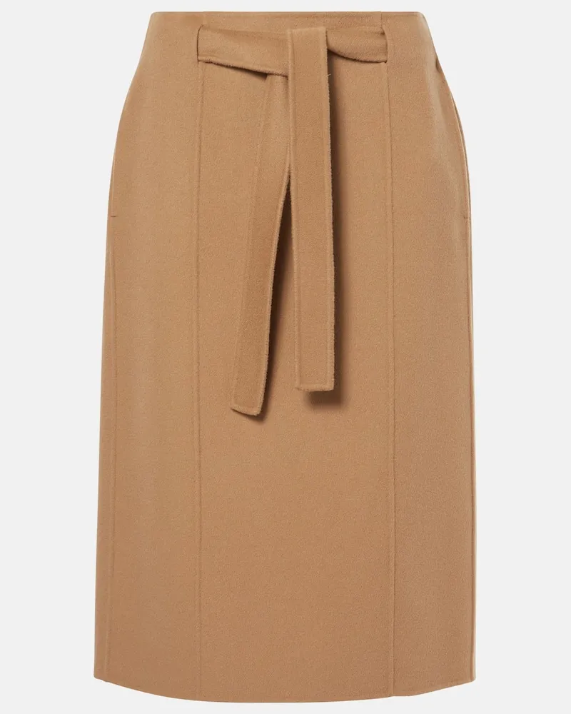 Max Mara Midirock Alec aus Wolle Braun