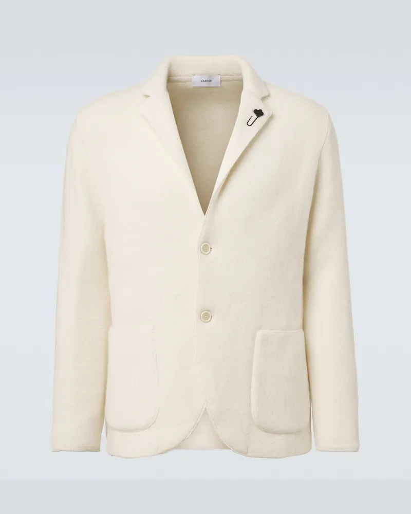 LARDINI Blazer aus Kaschmir Weiß