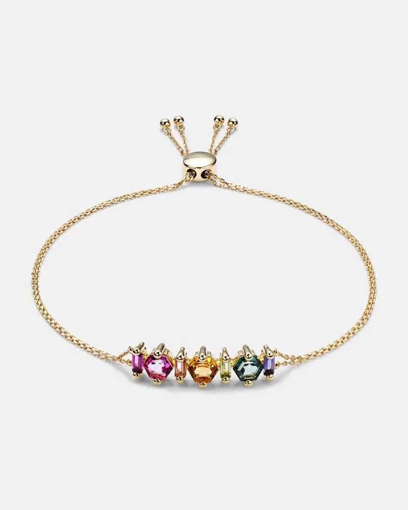 Suzanne Kalan Armband aus 14kt Gelbgold mit Edelsteinen Pink