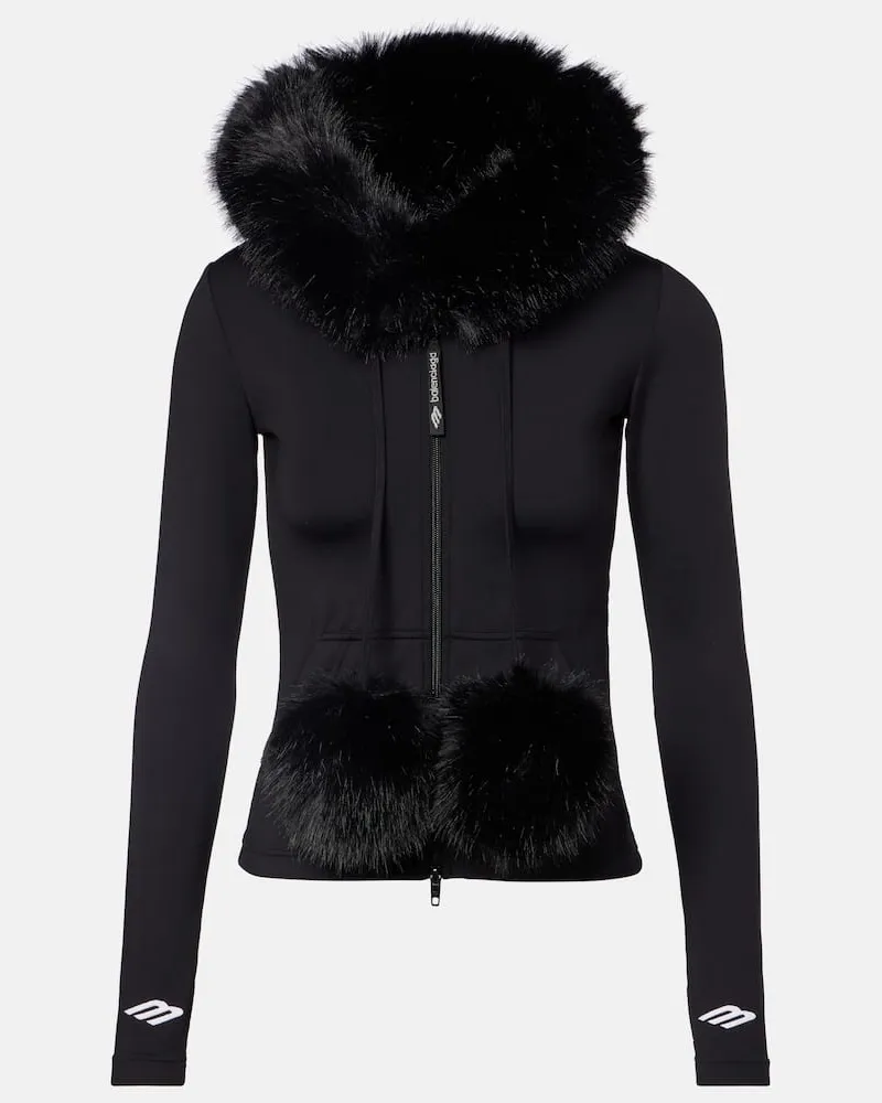 Balenciaga Kapuzenjacke Schwarz