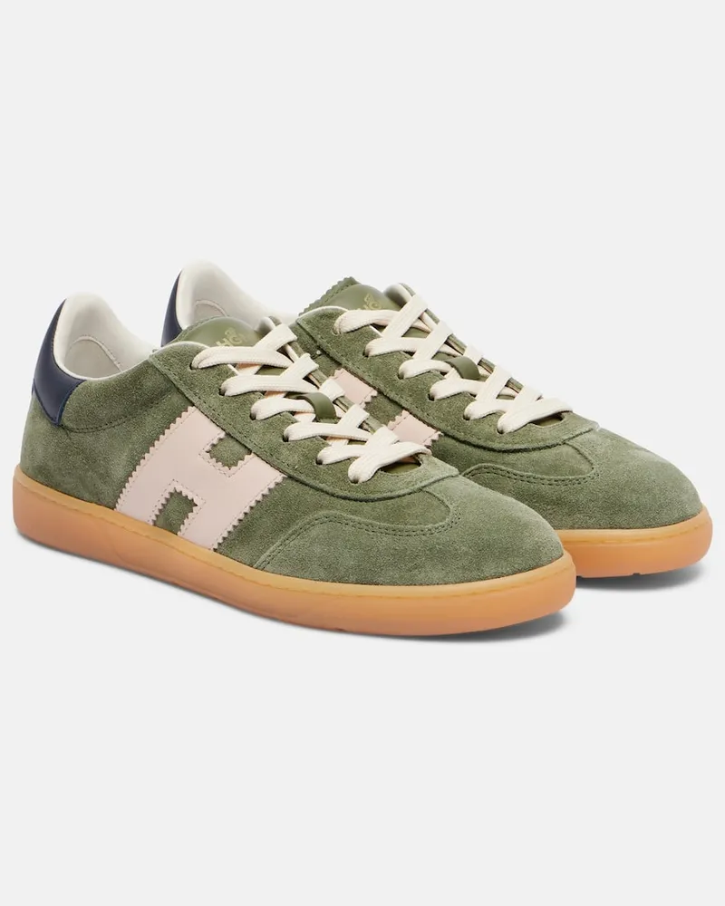 Hogan Sneakers 86er aus Veloursleder Grün