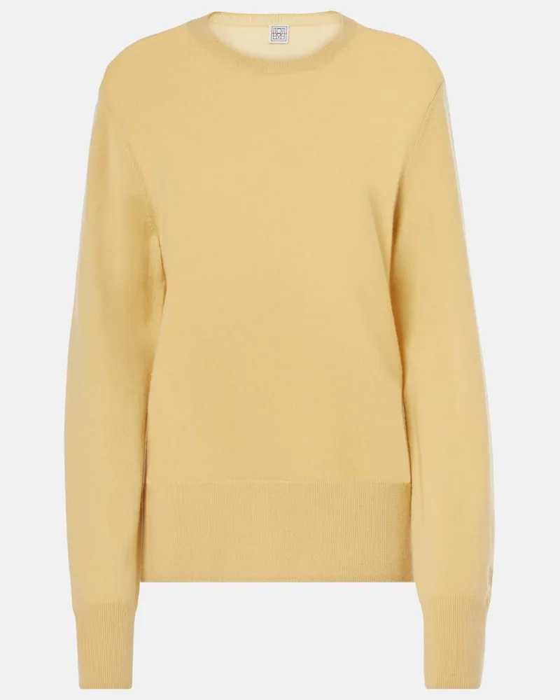 Totême Pullover aus Kaschmir Gelb