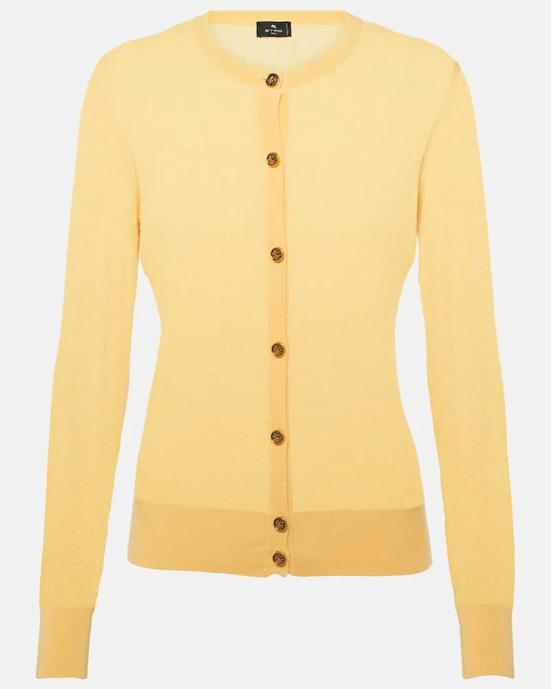 Etro Cardigan aus Wolle Gelb