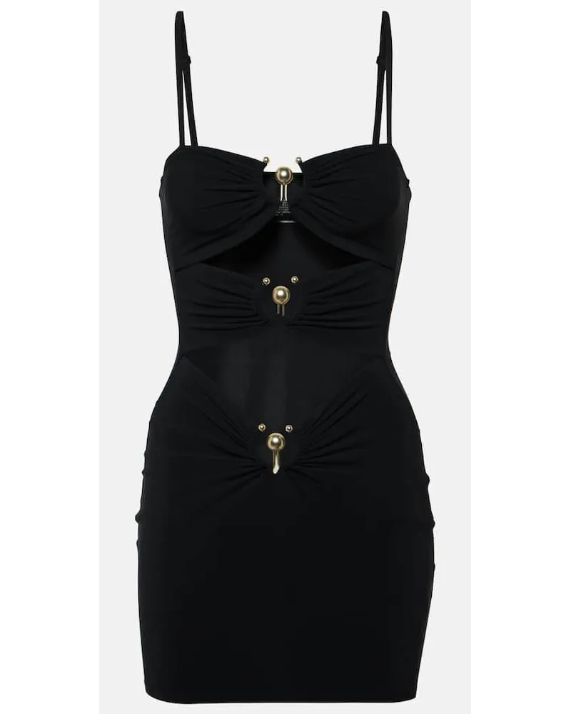 Christopher Esber Minikleid Pierced Orbit Schwarz