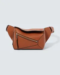 Loewe Guerteltasche Puzzle Mini aus Leder Braun