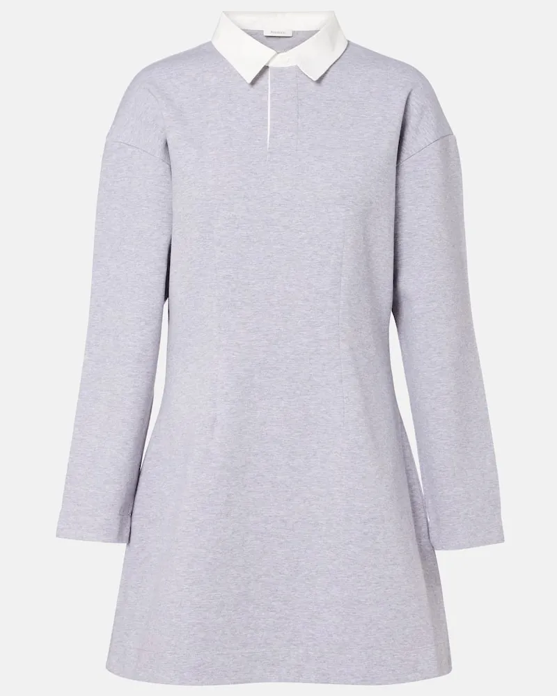J.W.Anderson Polokleid aus Jersey aus einem Baumwollgemisch Grau