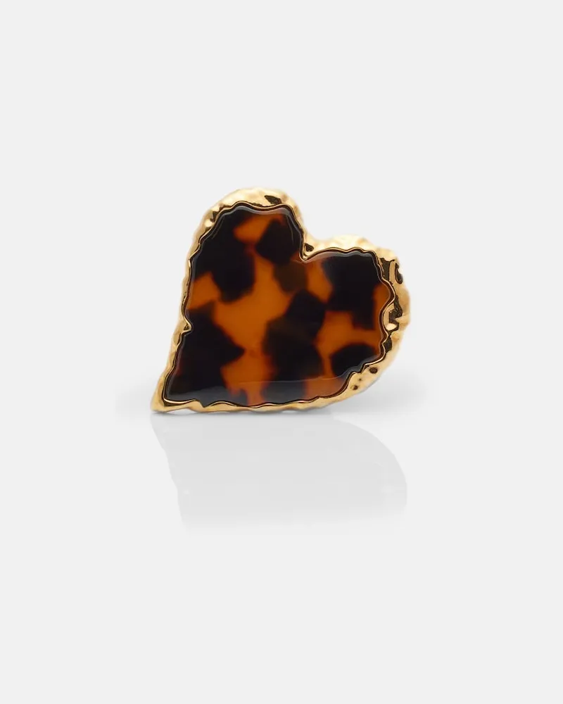 Oscar de la Renta Verzierter Ring Braun