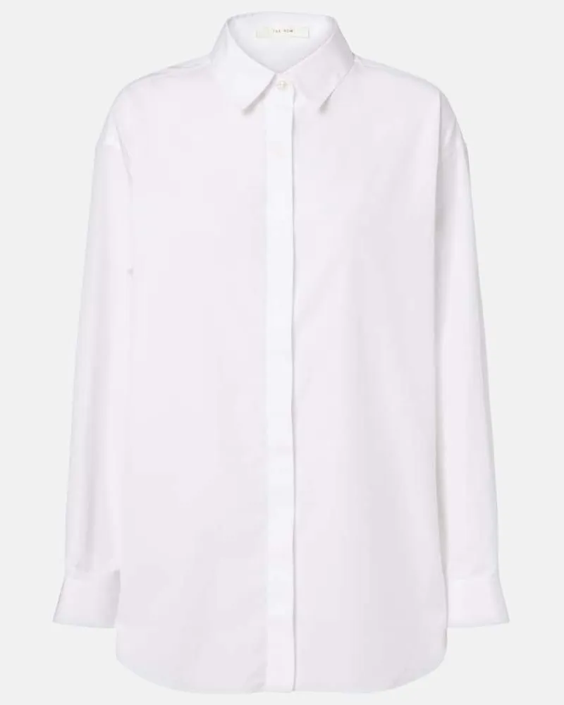 The Row Hemd Esetan aus Baumwollpopeline Weiß