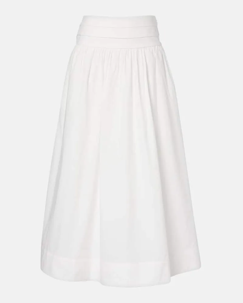 Posse Midirock Rue aus Baumwolle Weiß