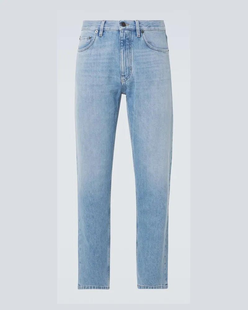 Ermenegildo Zegna Straight Jeans Roccia Blau