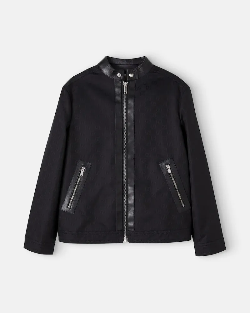Gucci Jacke GG aus Baumwoll-Jacquard Schwarz