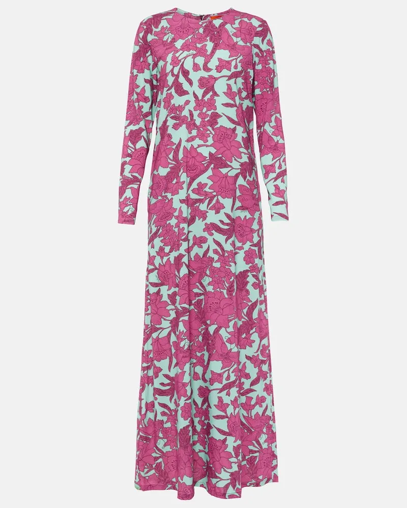 La DoubleJ Bedrucktes Maxikleid Swing Lila