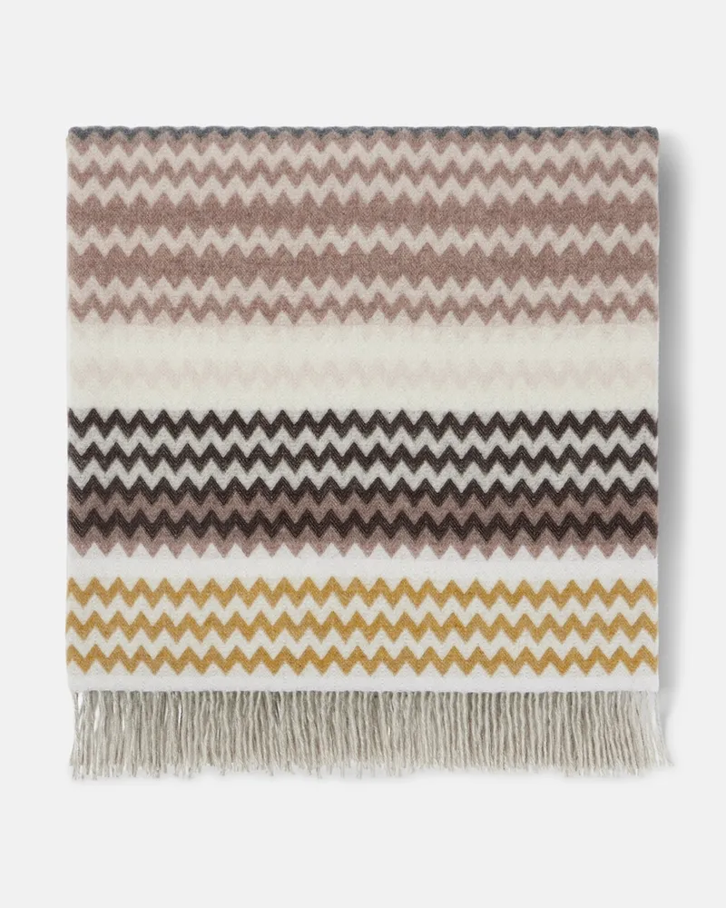 Missoni Decke Humbert aus einem Wollgemisch Multicolor