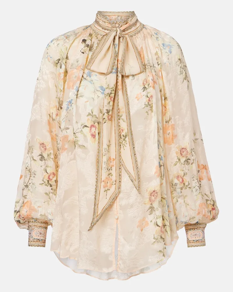 Camilla Verzierte Schluppenbluse Rosa