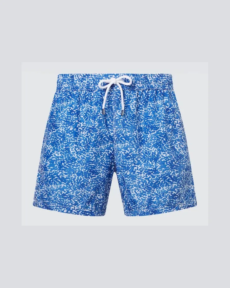 Fedeli Bedruckte Badeshorts Madeira Blau