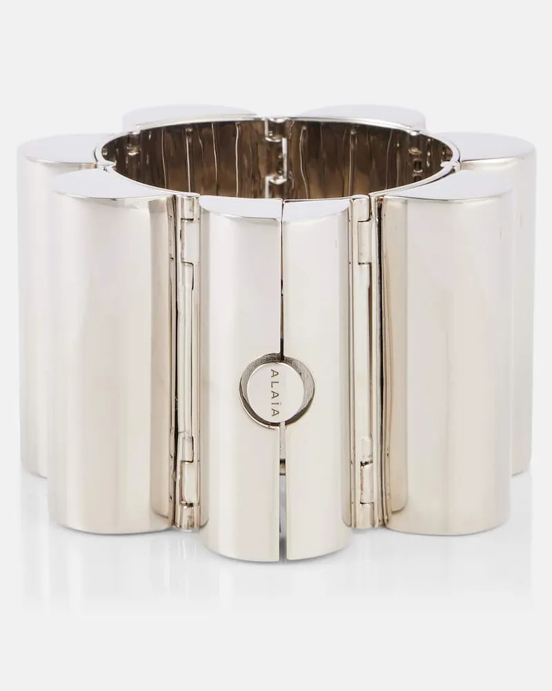 Alaïa Alaïa Armreif Stacking Tube Silber