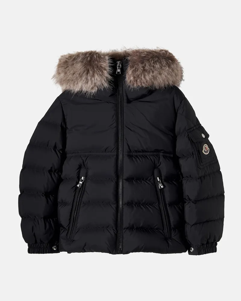 Moncler Wattierte Daunenjacke Byron Schwarz