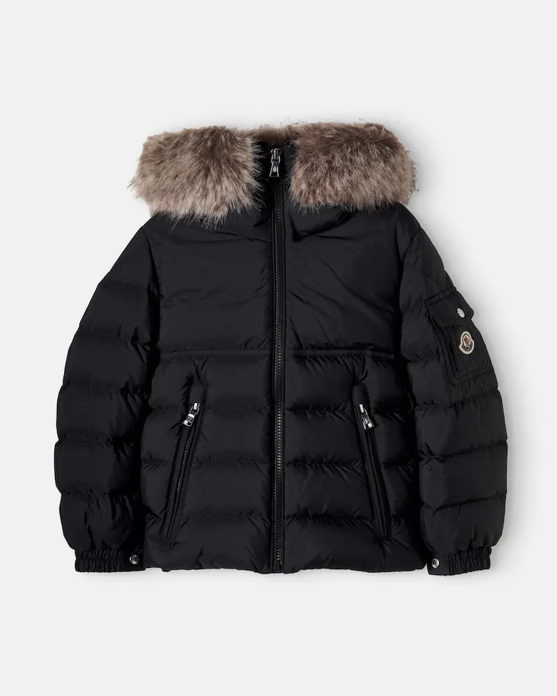 Moncler Wattierte Daunenjacke Byron Schwarz