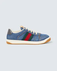 Gucci Sneakers Screener aus Denim Blau