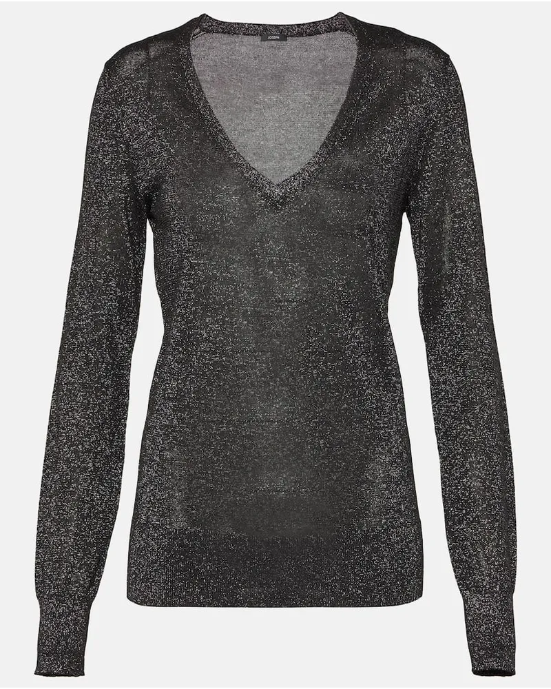 Joseph Pullover aus Lurex Schwarz