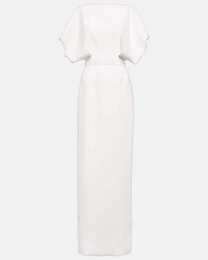 Roksanda Ilincic Bridal Maxikleid Clementine aus Crêpe Weiß