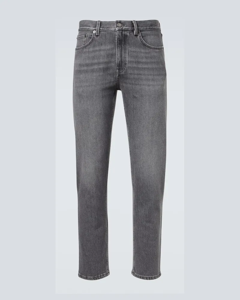 Ermenegildo Zegna Mid-Rise Slim Jeans Grau