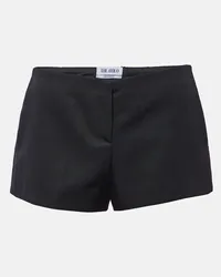 ATTICO Shorts aus Schurwolle Schwarz