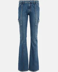 Petar Petrov Low-Rise Flared Jeans Genadio Blau