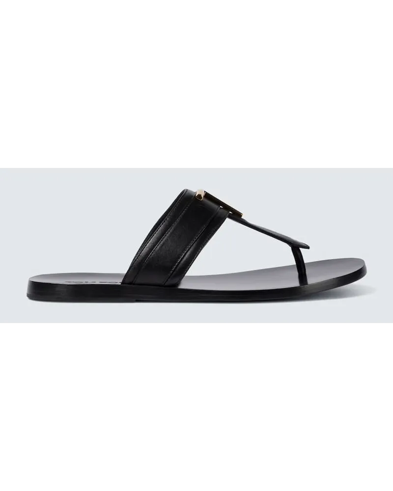 Tom Ford Sandalen aus Leder Schwarz