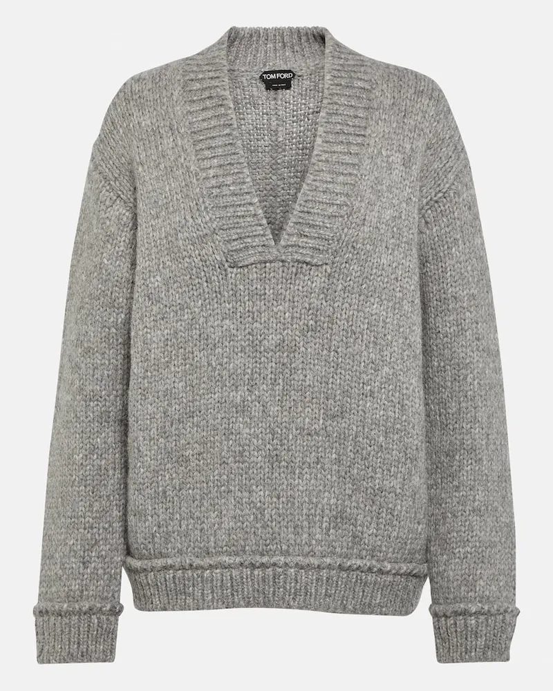 Tom Ford Pullover aus einem Alpakawollgemisch Grau