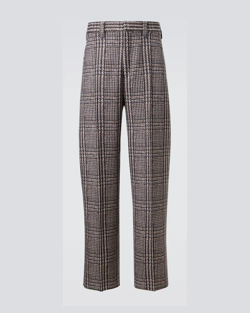 Ermenegildo Zegna Gerade Hose aus Wolle Grau